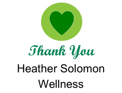 Logo for sponsor Heather Solomon Wellness